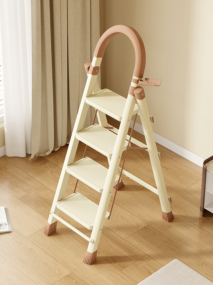 梯子家用折叠梯加厚登高梯多功能便携式家庭专用小梯子晾衣架两用