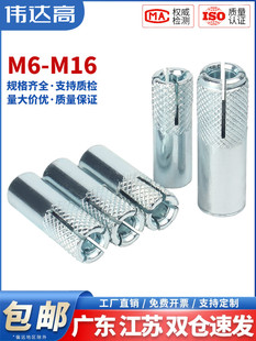 内膨胀螺丝钉顶爆 螺栓拉爆螺丝M6M8M10M12M16 内爆壁虎爆炸内置式