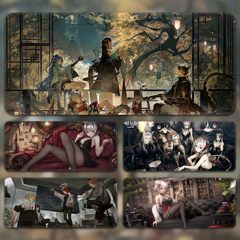 明日方舟鼠标垫超大号电脑键盘垫禁欲系滑鼠垫阿米娅德克萨鼠标垫