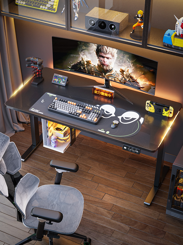 乘胜电竞桌双电机电动升降桌电脑桌家用智能可升降桌子电脑台式桌