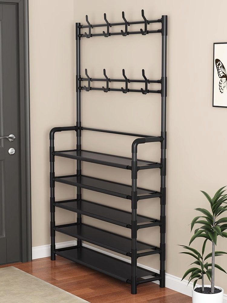 鞋架家用门口多层简易一体式衣帽架宿舍新款2023爆款鞋柜出租屋用,收纳整理,鞋子收纳架,淘宝优惠券,粉丝福利购,淘宝优惠卷
