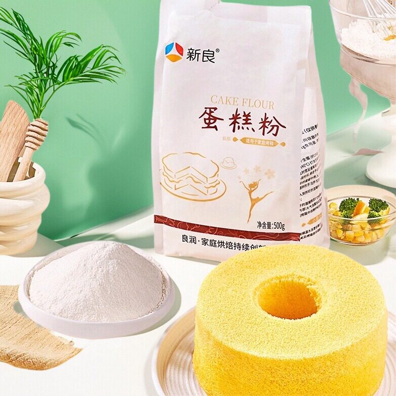 新良低筋面粉蛋糕粉烘焙原料饼干糕家用蓬松面粉小麦粉500g家用粉