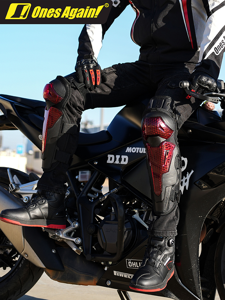 OnesAgain!摩托车骑行护具机车男四季防摔防风护膝护肘全套女护腿