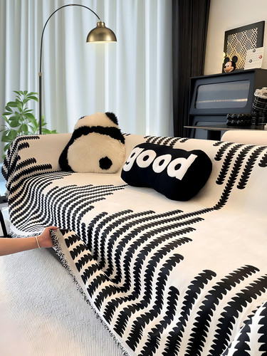 新款防猫抓沙发巾四季通用沙发盖布全盖沙发套罩防尘沙发毯垫