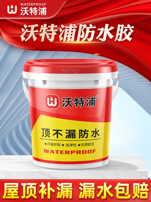 沃特浦屋顶防水补漏材料房顶裂缝渗水专用涂料顶不漏防水胶堵漏王