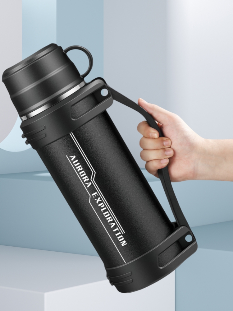 保温壶户外大容量保温杯不锈钢男热水瓶便携车载旅行家用泡茶水壶