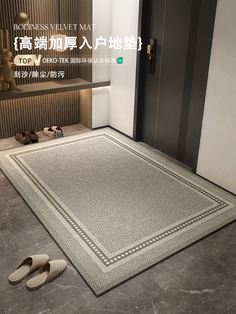 高级感轻奢入户门地垫进门脚垫子地毯大门口进户门外家用入门门垫