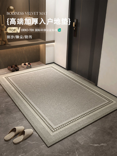 高级感轻奢入户门地垫进门脚垫子地毯大门口进户门外家用入门门垫