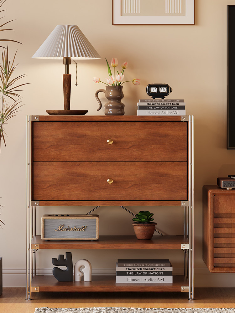 北欧实木沙发边柜ins风置物柜收纳柜客厅储物柜复古包豪斯杂志柜,住宅家具,可移动边柜,淘宝优惠券,粉丝福利购,淘宝优惠卷