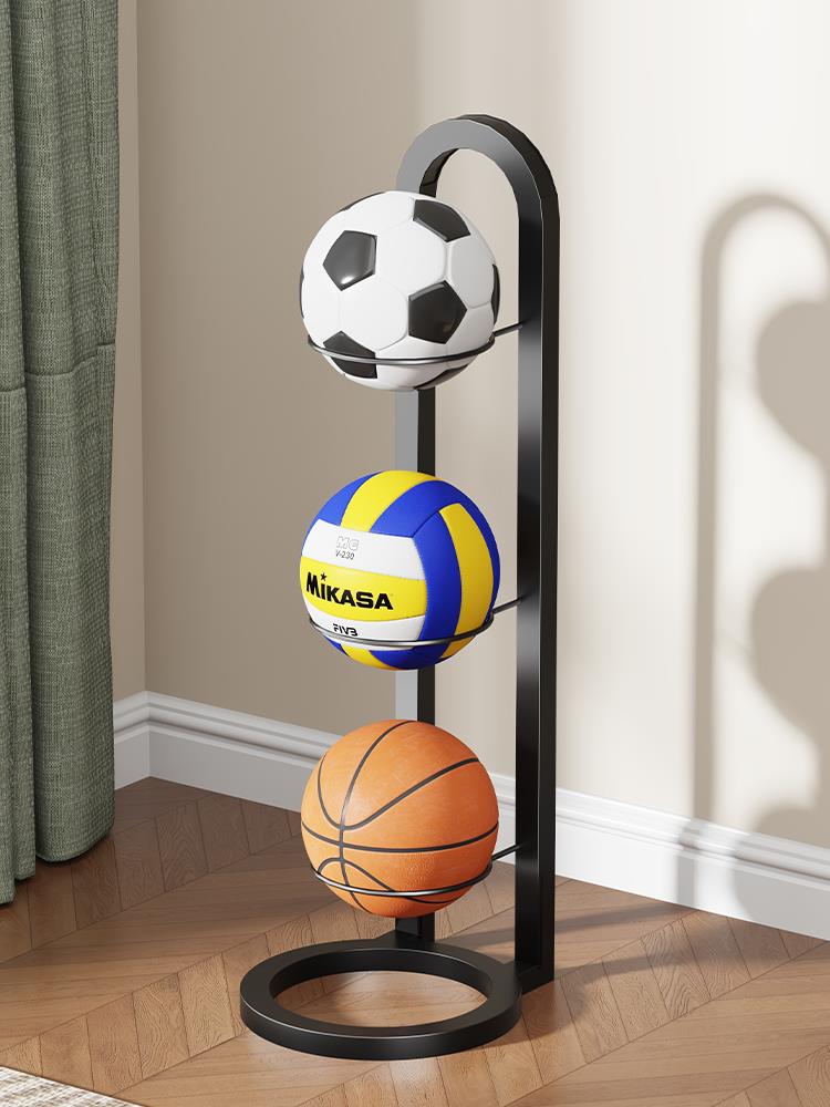 篮球收纳架球类收纳神器家用放篮球的架子排球足球多层落地置物架