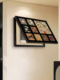 电表盒遮挡挂画免打孔客厅餐厅壁画 饰画新款 法式 复古电表箱装