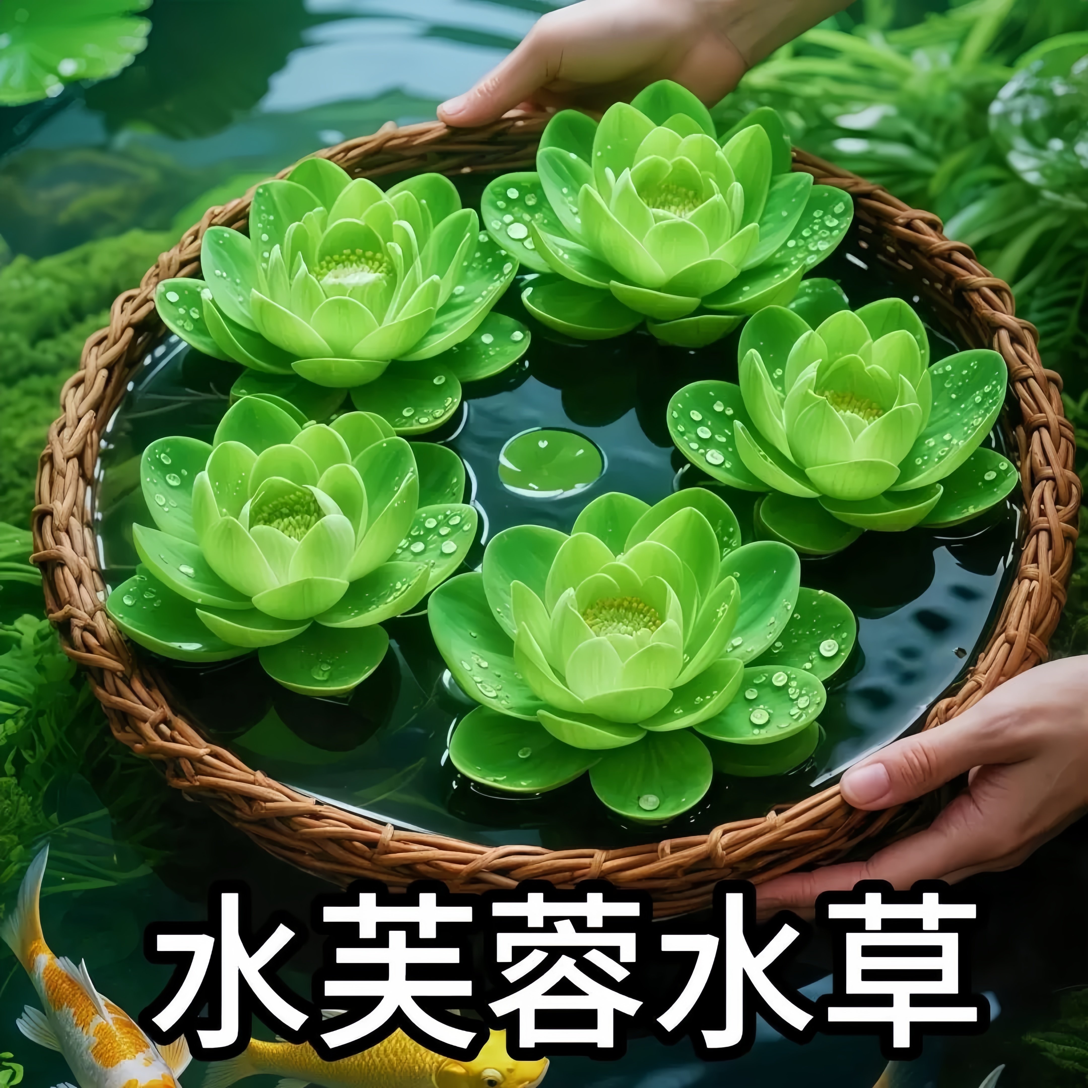 【净化水质】水芙蓉水草水土培育鱼缸造景绿植水芙蓉盆栽水草