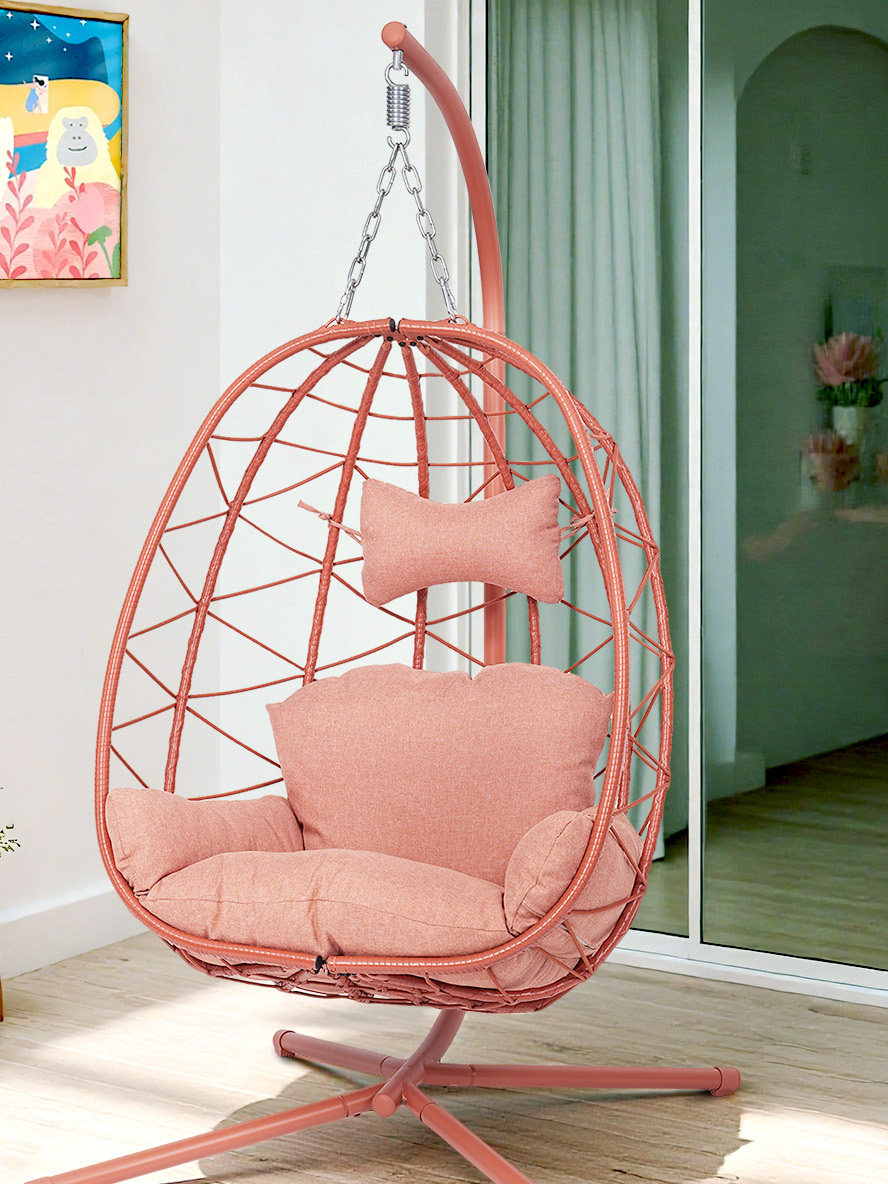 2025新款坐睡两用户外吊蓝藤椅 网红阳台躺椅摇摇秋千椅防水防晒,住宅家具,户外秋千,淘宝优惠券,粉丝福利购,淘宝优惠卷