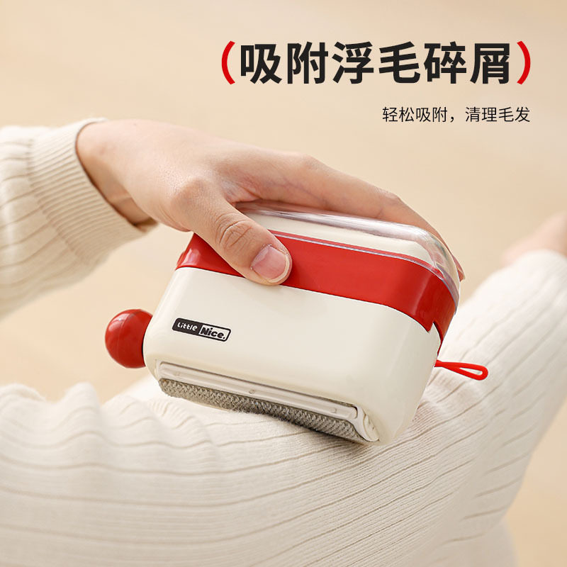 二合一滚刷粘毛器滚筒强力去毛刷衣服滚毛粘筒静电宠物刷毛器