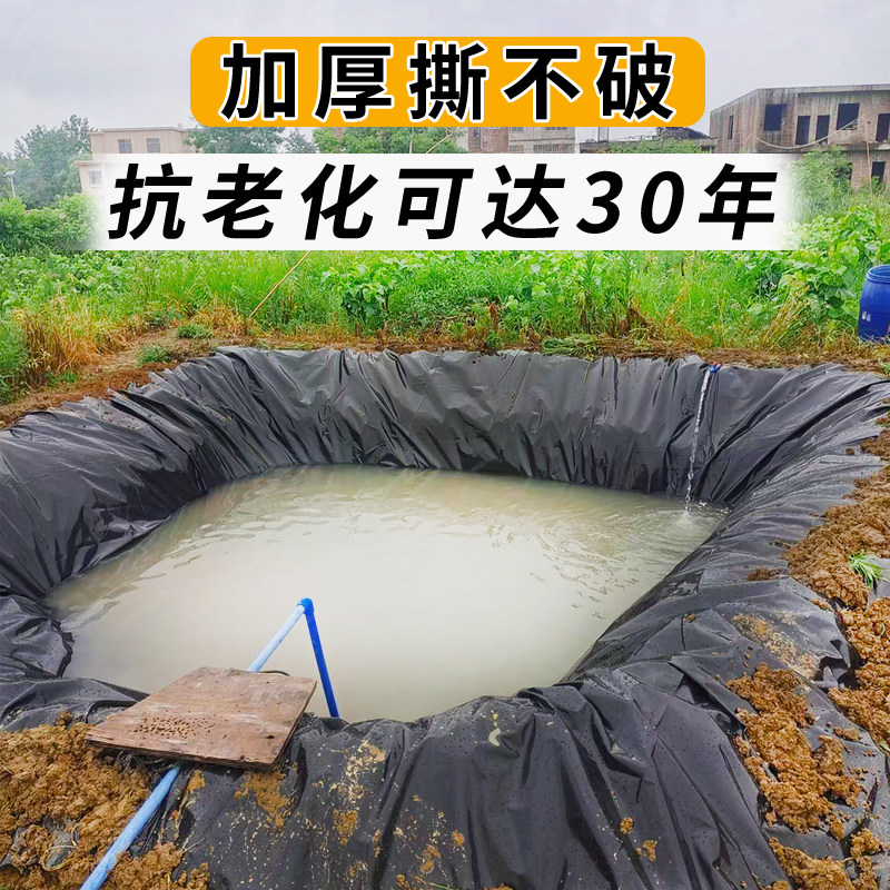 加厚鱼塘防渗膜鱼池水池专用防水布水产养殖塑料薄膜蓄水池帆布