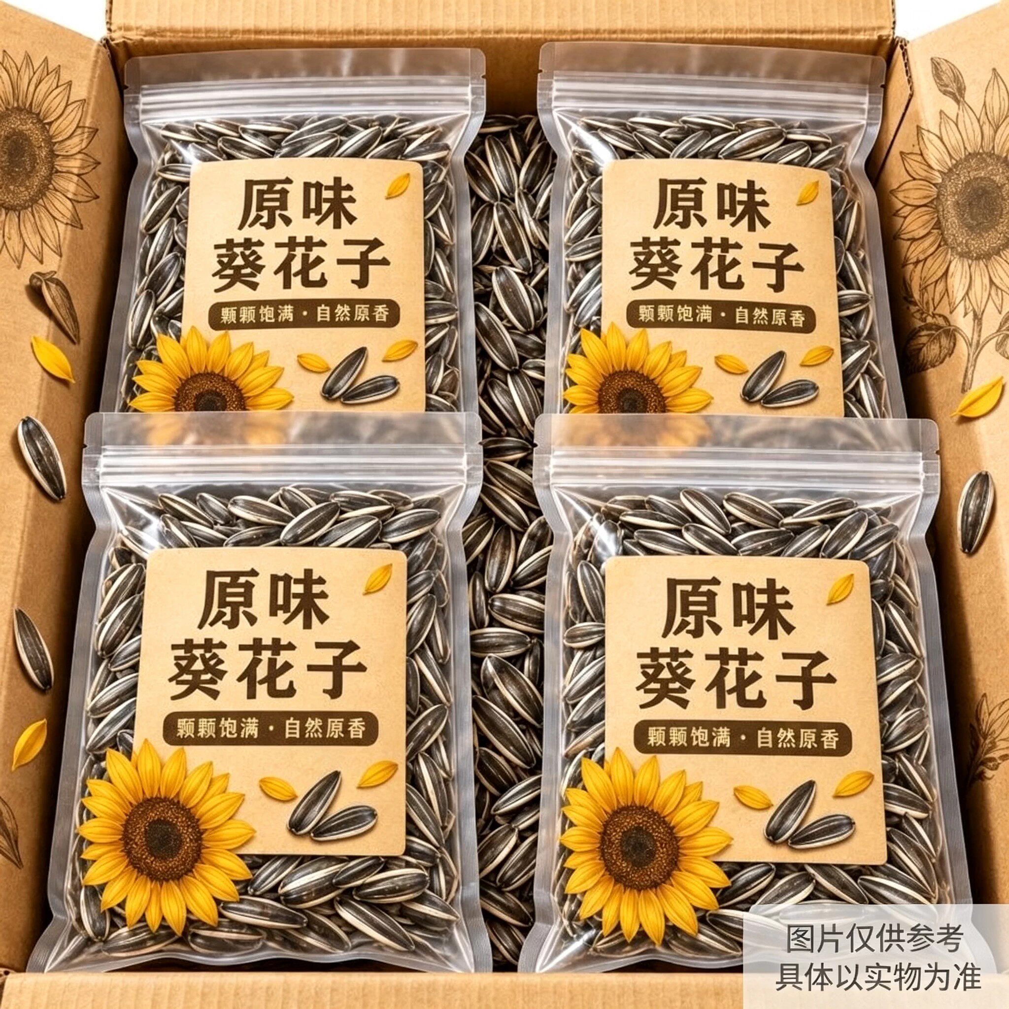 【2斤超便宜】内蒙古原味炒熟瓜子葵花籽特价生瓜子炒货散装