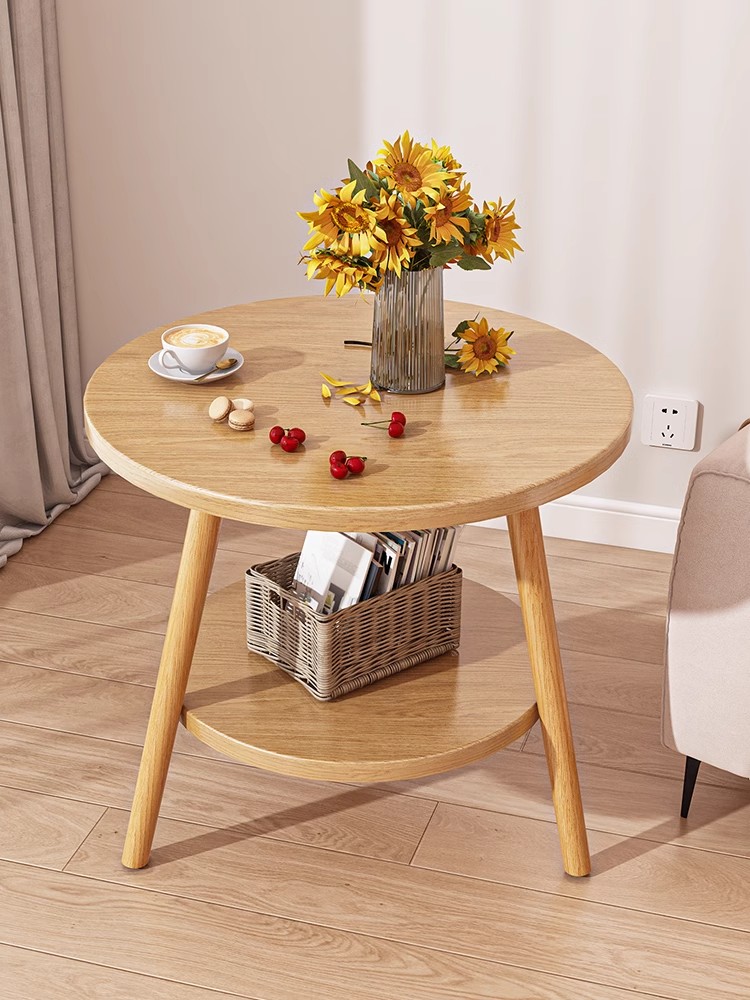 沙发边几边柜边桌客厅家用茶桌置物架床头床边迷你阳台小茶几桌子