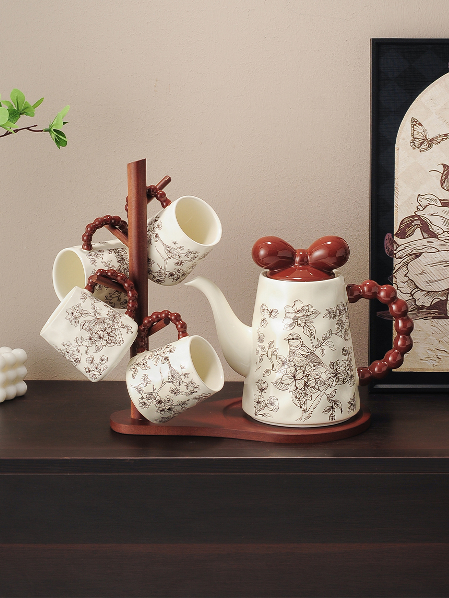 陶瓷水具套装礼物家用乔迁新居结婚高级感水杯茶壶茶杯新婚礼物