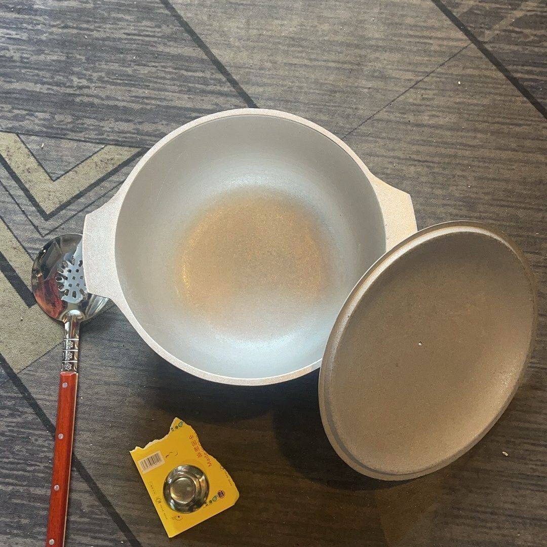 新疆发货抓饭锅超厚铝锅旺盛抽奖锅锅送漏铲新超厚品家底家用包邮