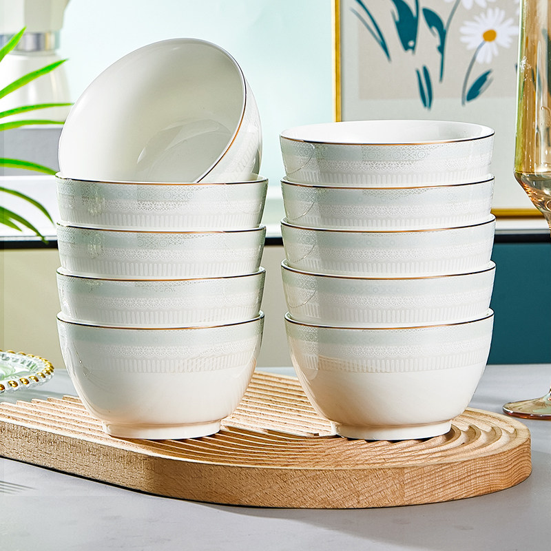 碗家用2025新款陶瓷加厚防烫吃米饭碗碟套装轻奢餐具5英寸饭碗盘,3C数码配件,USB多功能数码宝,淘宝优惠券,粉丝福利购,淘宝优惠卷