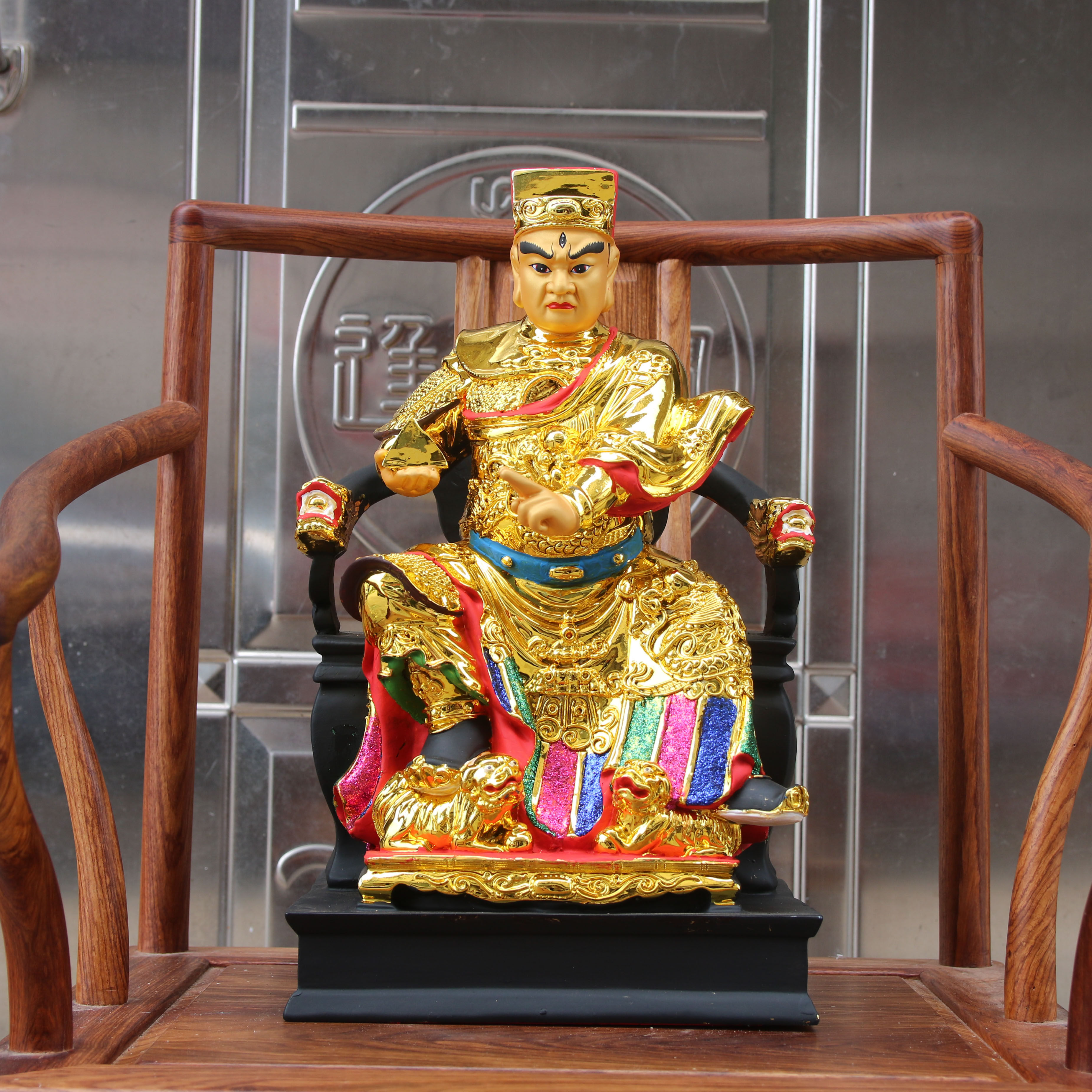 正品12寸16寸19寸坐像华光大帝神像马王爷树脂佛像家具摆件三只马