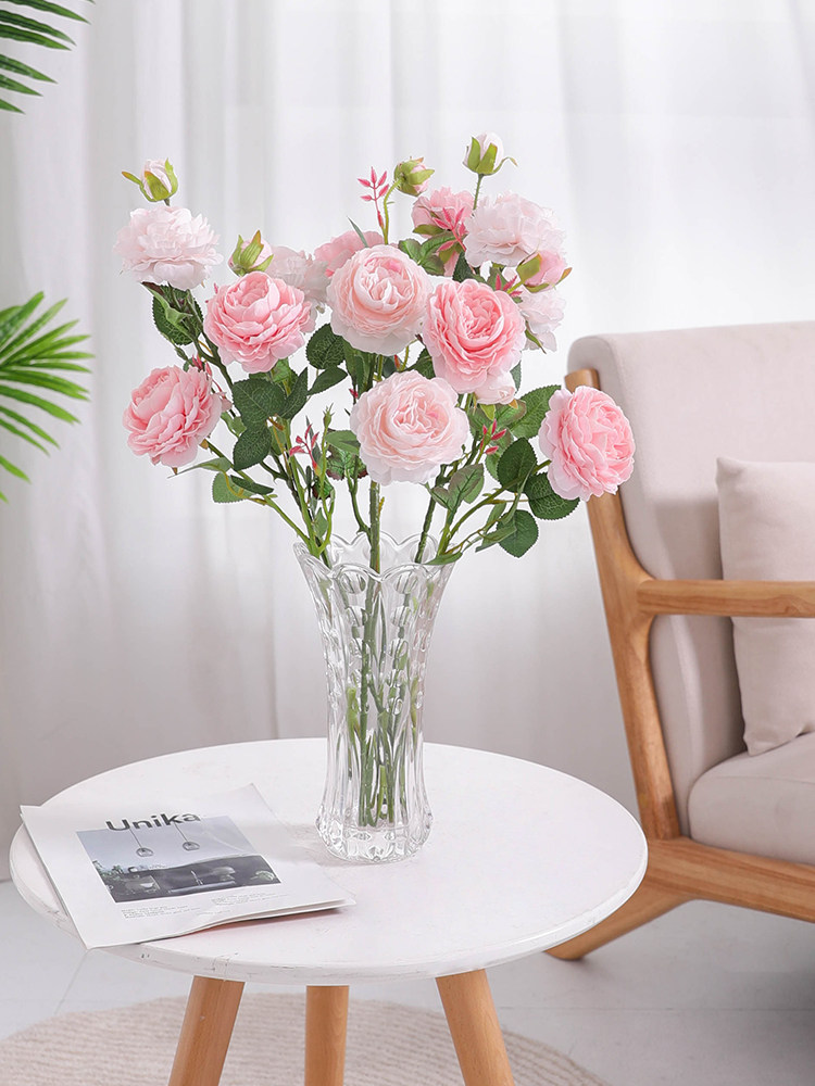 洋牡丹仿真花假花室内客厅装饰餐桌花摆设玫瑰花干花花束花艺摆件,家居饰品,仿真花/假花,淘宝优惠券,粉丝福利购,淘宝优惠卷