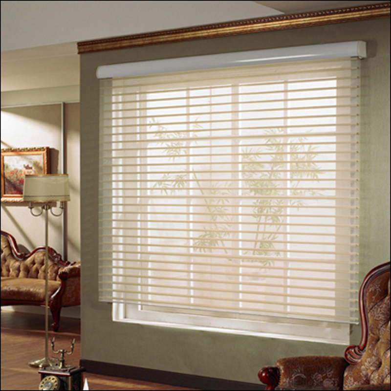 2025年新款百叶窗帘卷帘香格里拉遮光免打孔安装办公室卫生间3686