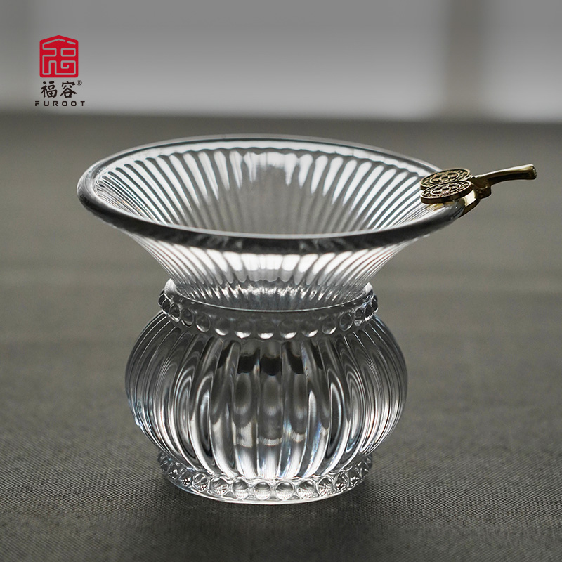 玻璃茶漏茶滤茶叶过滤器公道杯茶具配件茶漏斗滤网茶隔泡茶滤茶器