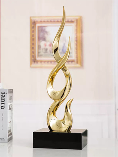 节节高升现代简约高档竖高摆件入户玄关酒柜客厅桌面乔迁家居饰品