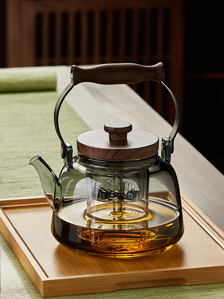 玻璃蒸煮茶壶耐高温2025新款电陶炉烧水壶高硼硅家用大提梁泡茶壶,餐饮具,茶壶,淘宝优惠券,粉丝福利购,淘宝优惠卷