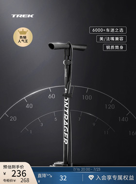 TREK崔克Bontrager Charger落地式公路山地自行车通用高压打气筒