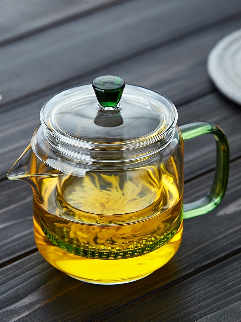 玻璃茶壶耐高温茶水分离单过滤器泡红茶冲花茶沏绿茶一人用小茶具