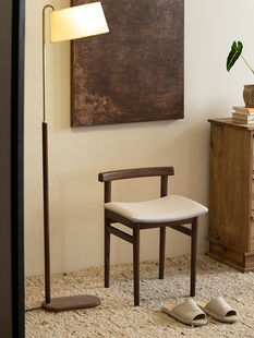 云出小凳 致家家居|化妆凳子女生卧室现代简约实木靠背梳妆凳家用