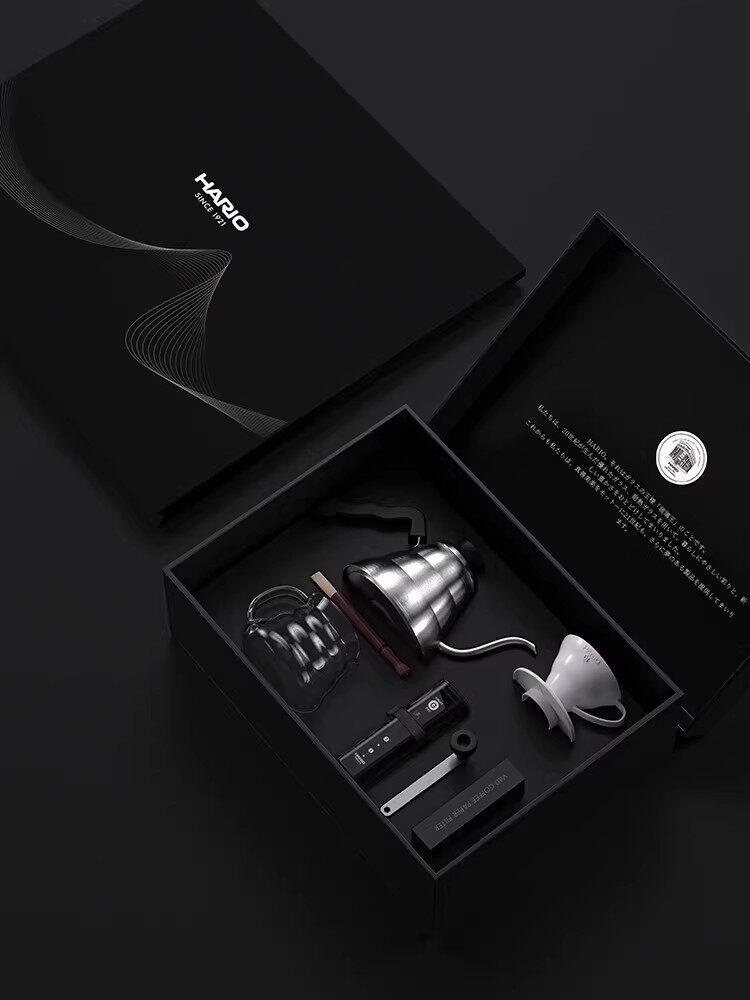 HARIO手冲咖啡生日新年礼盒套装分享壶家用磨豆机滴滤式陶瓷滤杯