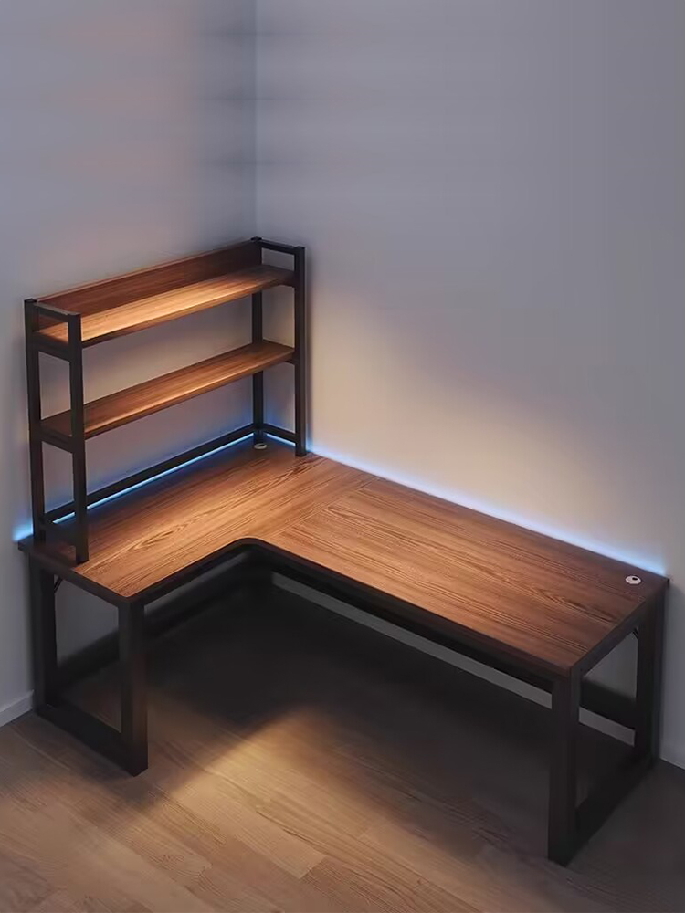 转角电脑桌台式电竞桌子卧室家用学习桌简约L型书桌办公桌工作台