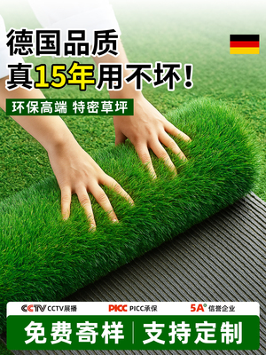 德国仿真草坪地毯绿色假草皮人工造塑料地垫户外庭院阳台铺垫球场