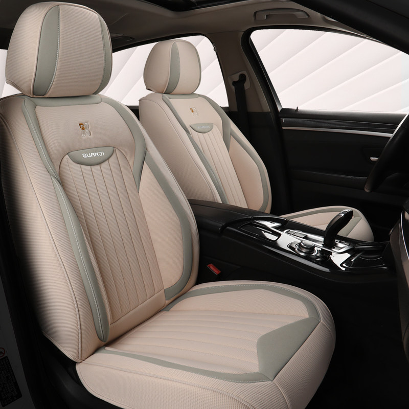 汽车座套全包亚麻布艺座椅套四季通用座垫透气坐垫套夏天专用坐垫
