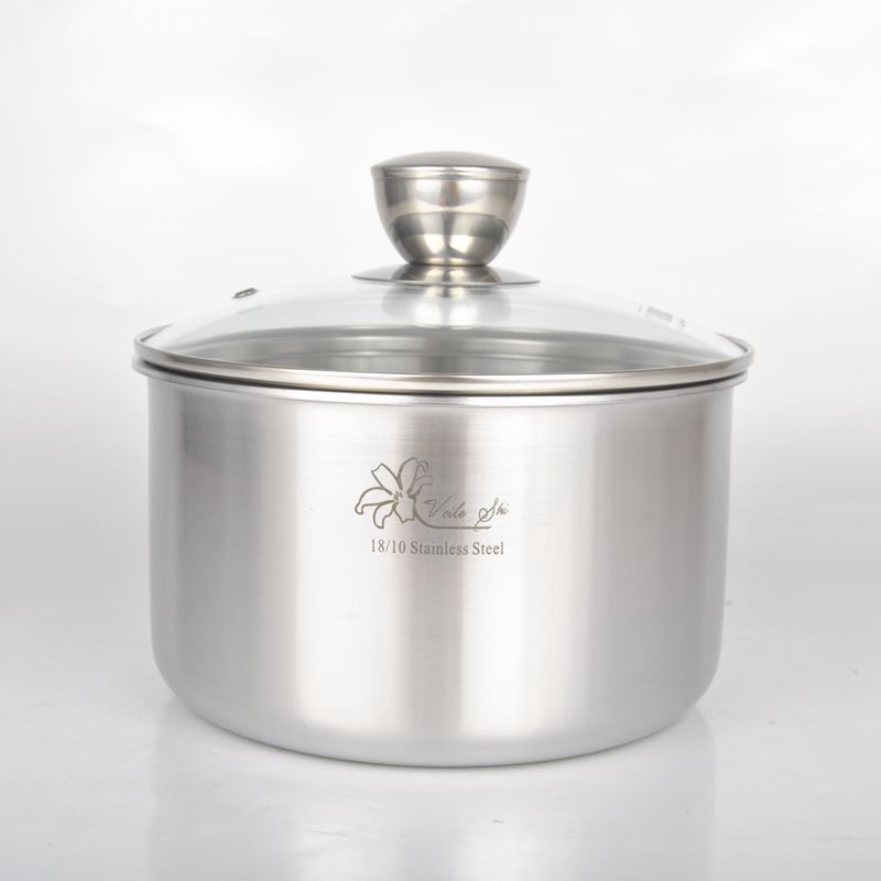 德国18/10不锈钢盆子汤盆炖盅加厚火锅盆电磁炉通用16.18cm包邮