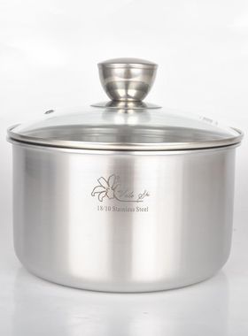 德国18/10不锈钢盆子汤盆炖盅加厚火锅盆电磁炉通用16.18cm包邮