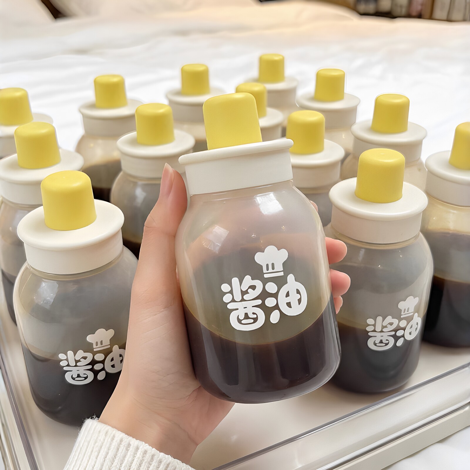 减脂期挤酱瓶调料分装瓶液体墩墩挤压油壶番茄酱沙拉酱防漏酱料瓶