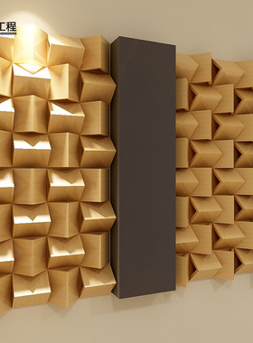 需定制3D扩散板 低频陷阱 视听室二次余数六阶扩散板二维扩散板