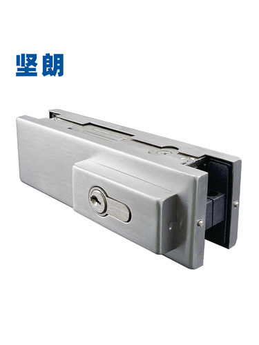 坚朗玻璃门锁防尘304不锈钢地弹簧门无框玻璃门地锁锁夹WM10101