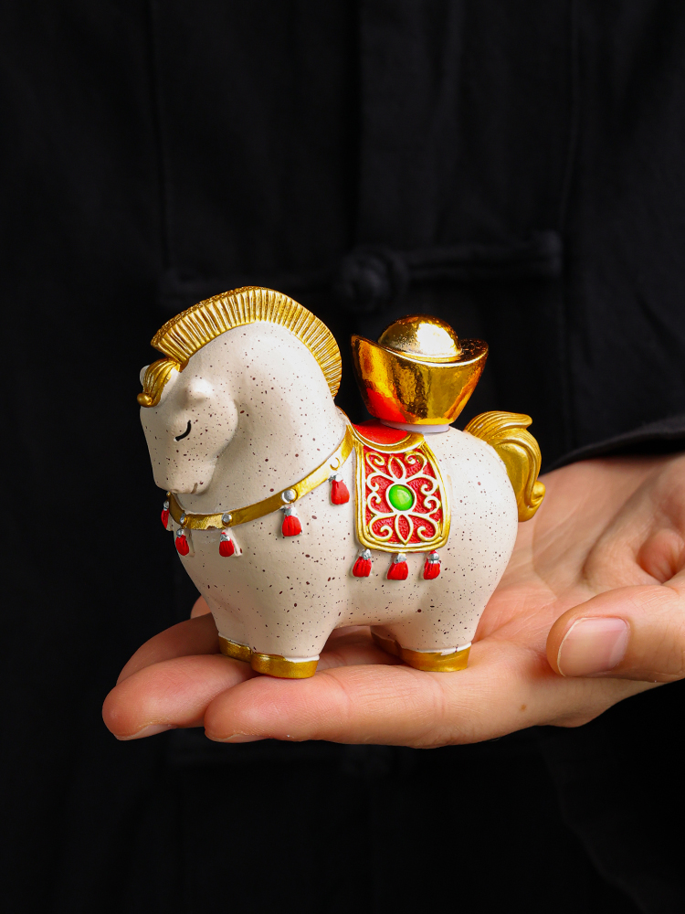 马上有钱茶宠2025新款高端精品可养茶玩茶桌茶台创意招财小摆件