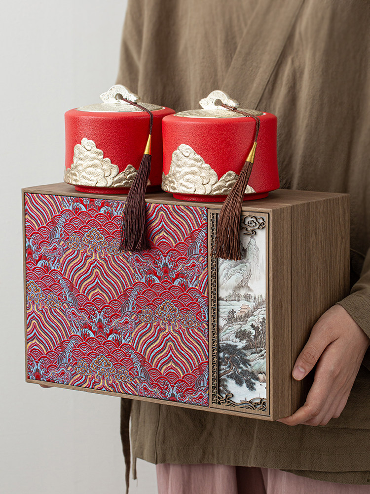 茶叶罐高档茶叶礼盒包装盒空盒陶瓷储存密封茶罐通用红茶白茶绿茶,餐饮具,茶叶罐,淘宝优惠券,粉丝福利购,淘宝优惠卷