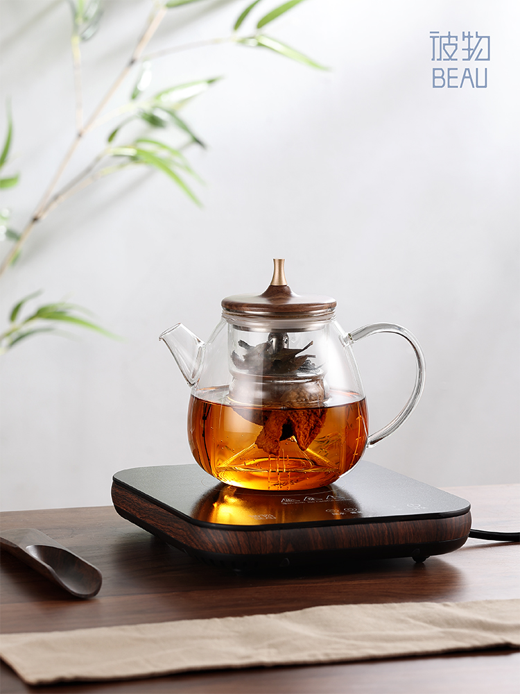 天福彼物养生壶玻璃蒸煮茶壶静音家用办公室台式耐热煮茶器电陶炉