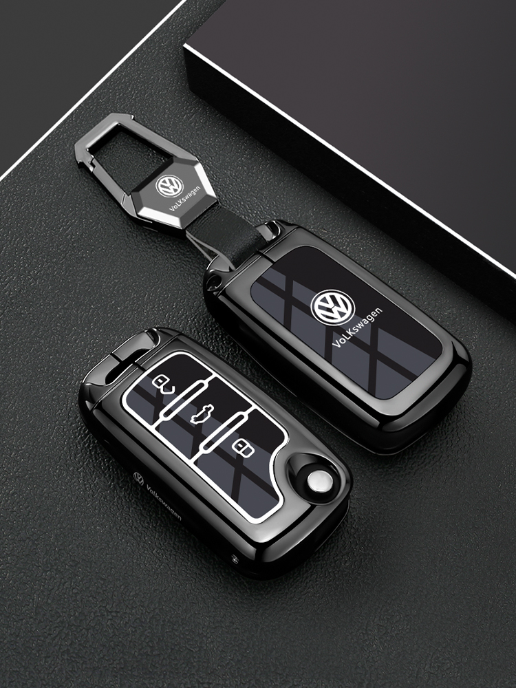 适用大众速腾钥匙套帕萨特朗逸迈腾专用车壳宝来途观汽车包高级感