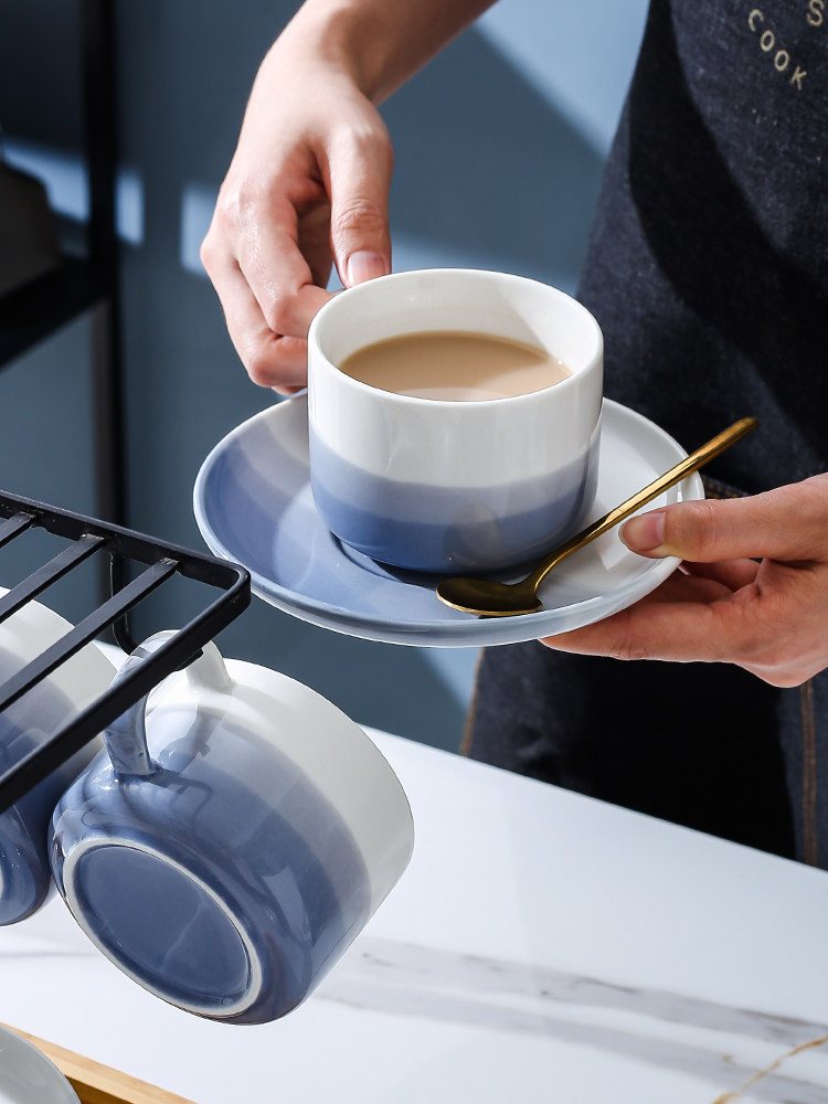 欧式陶瓷咖啡杯套装小奢华创意挂耳下午茶茶具ins风小精致杯子碟,餐饮具,咖啡杯,淘宝优惠券,粉丝福利购,淘宝优惠卷