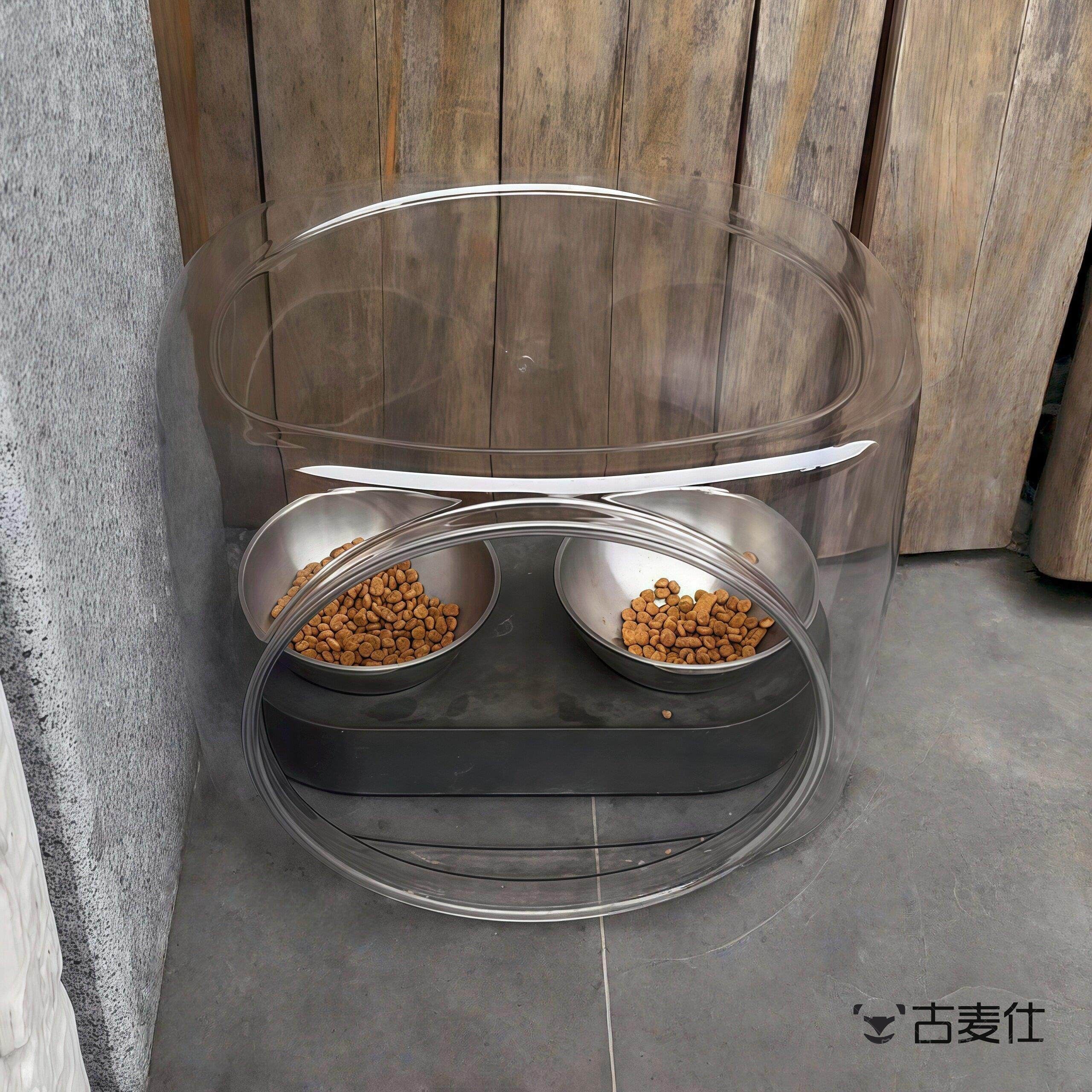 挡雨挡蚂蚁!流浪猫户外喂食器猫碗狗碗挡雨罩宠物用品2026新款