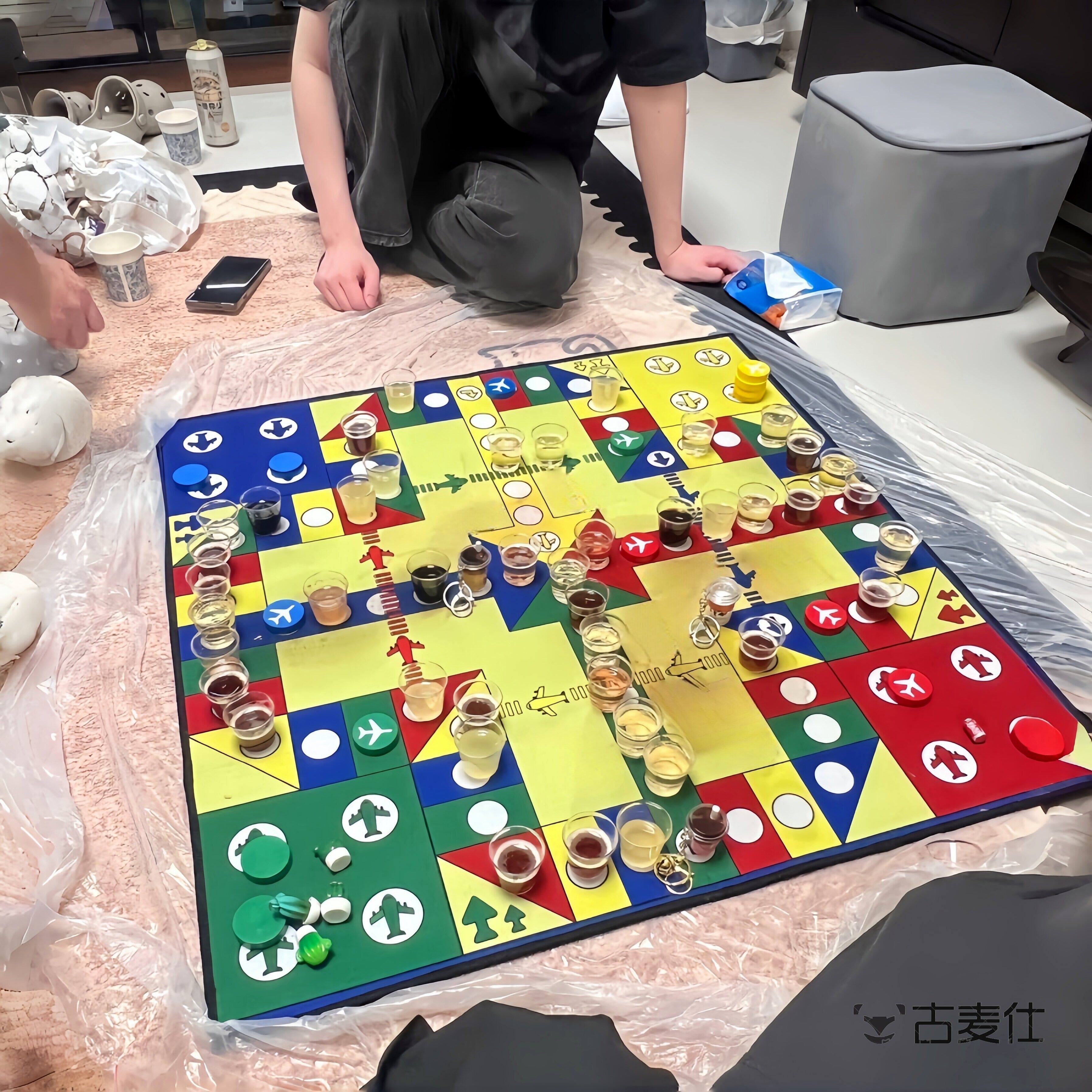 酒鬼大挑战!聚会喝酒版飞行棋桌游喝酒助兴神器团建解压娱乐游戏