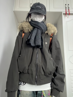 棉袄 棉衣加绒加厚派克服小个子短款 座山雕棉服外套女冬季 2025新款